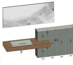 Clearance ARREDO BAGNO : mobile SCONTATO in OFFERTA OUTLET - 22% Mobili Bagno Sospeso