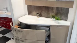 New Bagno sospeso in laccato lucido a prezzo OUTLET Mobili Bagno Sospeso