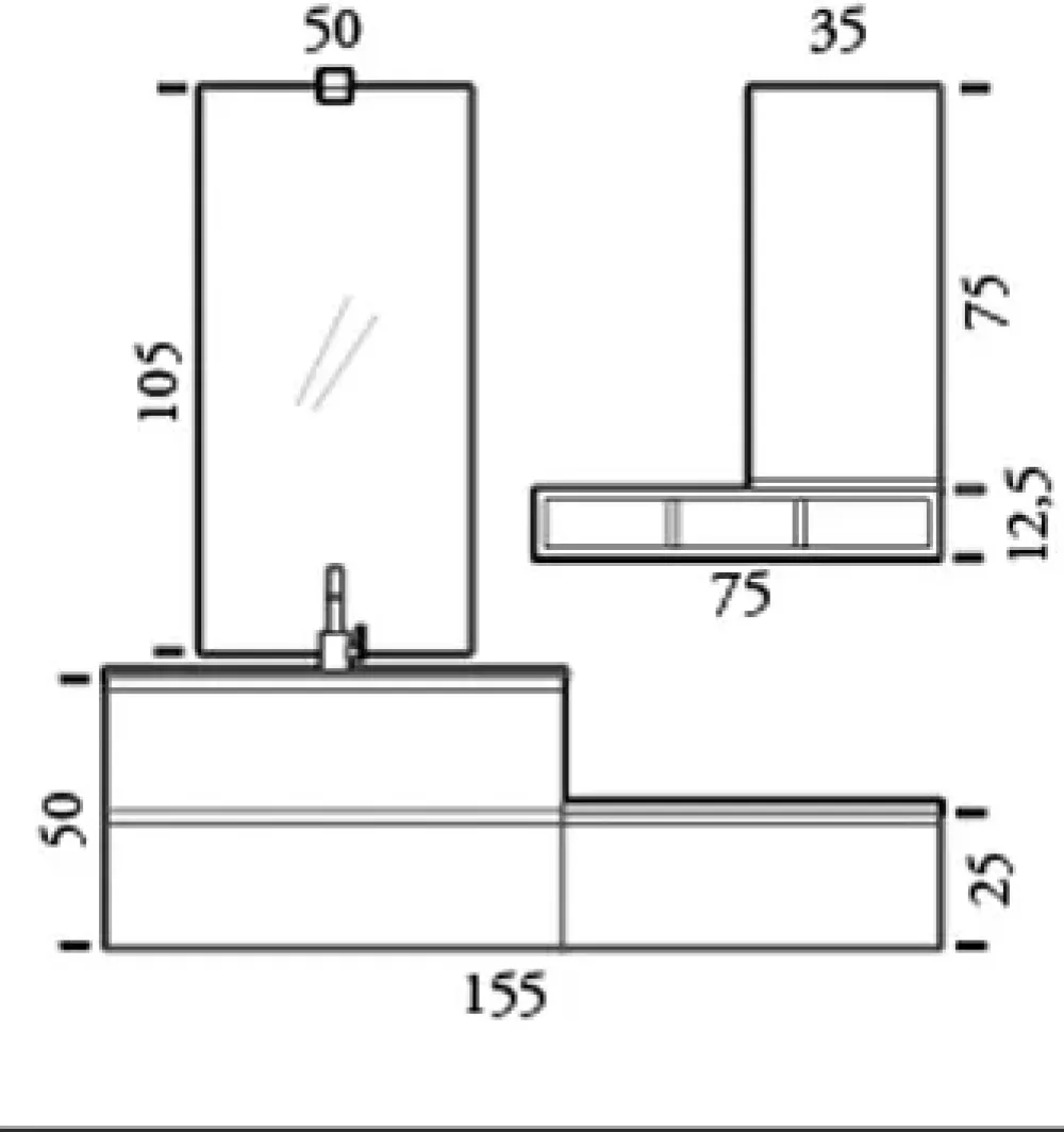 Discount Bagno sospeso moderno Mobili Bagno Sospeso