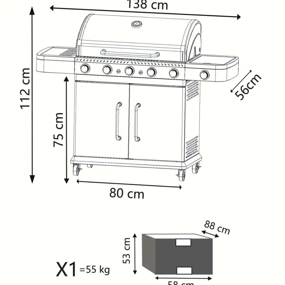 Cosma Outdoor living Barbecue Davis 5f a prezzo Outlet- Barbecue