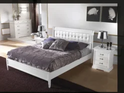 New Camera Bassano laccato bianco consumato scontato del -30 % Camere Da Letto