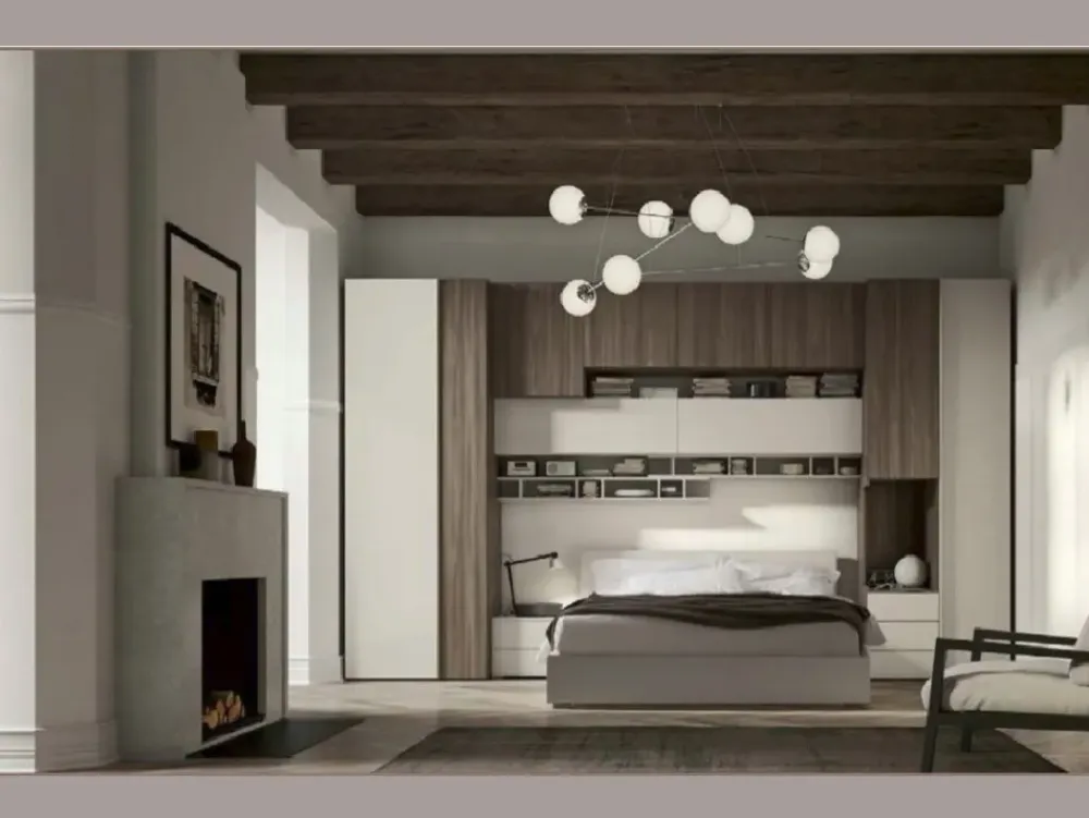Clearance Camera completa Abitare Mobilstella in laminato a prezzo ribassato Camere Da Letto