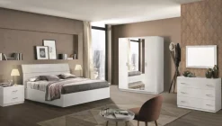 Best Camera completa Modello mary bianco a prezzo ribassato in laccato lucido Camere Da Letto