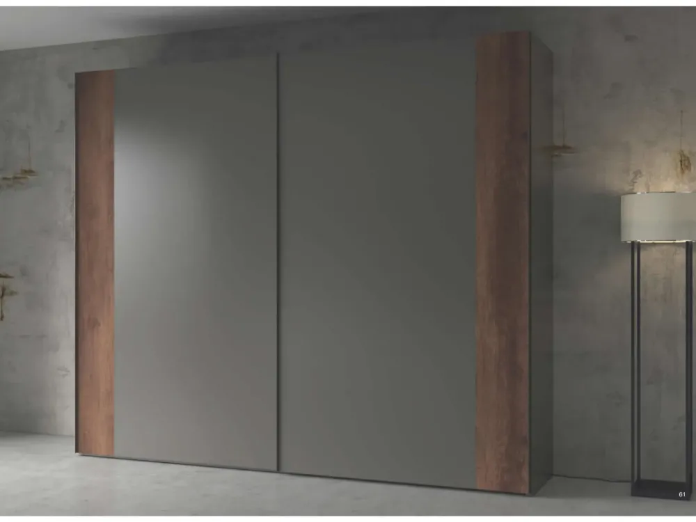 Favero Camera completa con Letto bline + gruppo social-connect + armadio scorrevole linea-S- Camere Da Letto