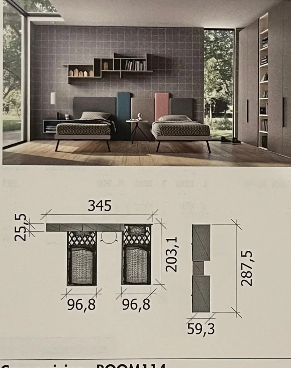 Camera da letto 114 a prezzo ribassato^ZG Mobili Outlet
