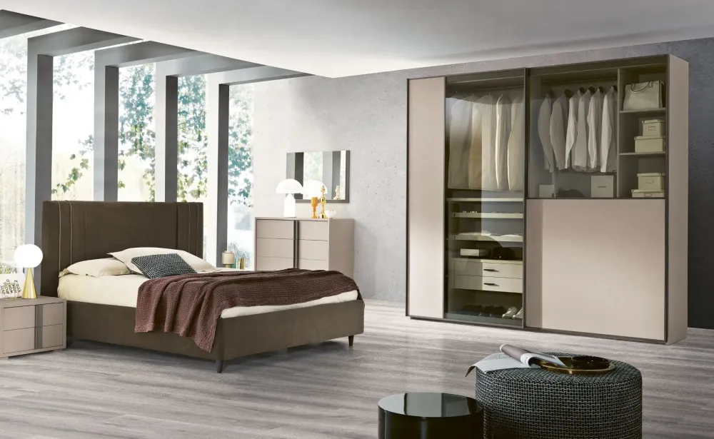 Camera da letto Abaco 145 in laminato a prezzo scontato^Gierre Mobili Hot