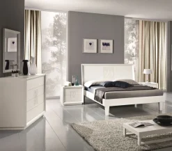 Euro Design Camera da letto Artemide frassino bianco in legno a prezzo ribassato- Camere Da Letto