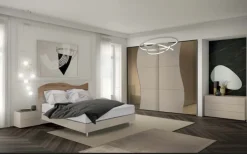 Artigianmobili Camera da letto Surf a prezzo scontato in tamburato- Camere Da Letto