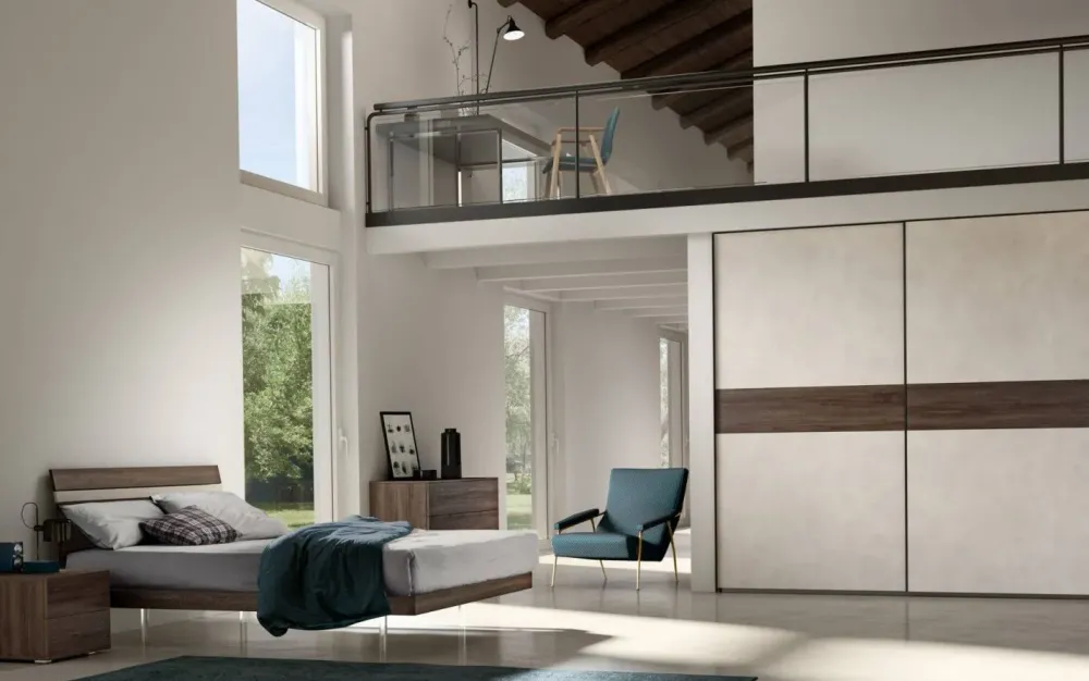 ZG Mobili Camera da letto Bedroom 21 in laminato a prezzo scontato- Camere Da Letto