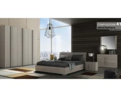 Artigianale Camera da letto Bologna in laminato in Offerta Outlet- Camere Da Letto