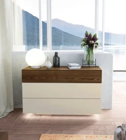 Mobilificio Bellutti Camera da letto Camera da letto  nova fly in legno a prezzo scontato- Camere Da Letto