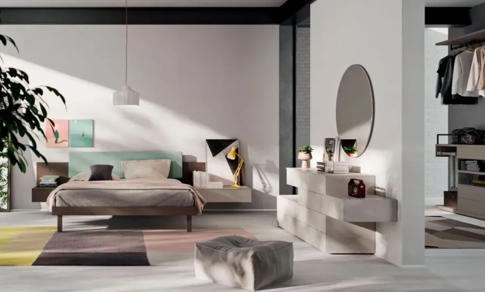 Camera da letto Camera light 08 in laccato opaco a prezzo ribassato Camere Da Letto