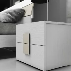 Camera da letto Camera matrimoniale lar. bianco/tortora a prezzo scontato^Collezione esclusiva