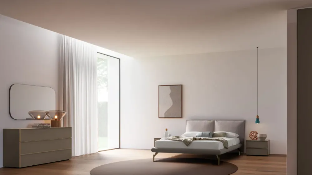 Camera da letto Camera matrimoniale night 16 in laminato a prezzo ribassato^Orme Discount