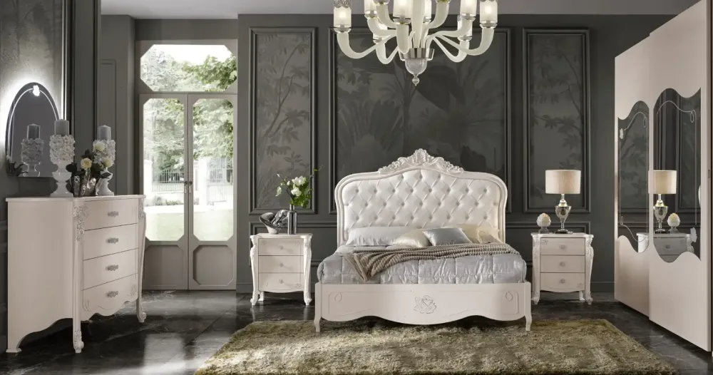 Sale Camera da letto Camera matrimoniale modello stella in legno a prezzo scontato Camere Da Letto