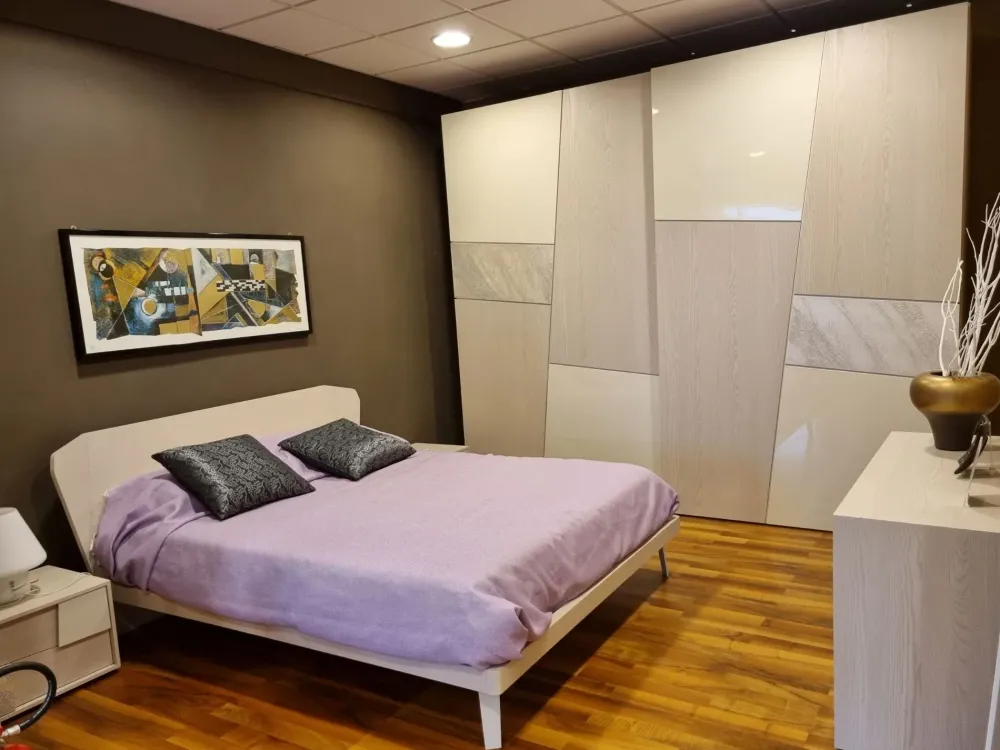 Camera da letto Camera acacco con letto quadra PREZZI OUTLET^Mobilgam Best