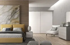 Collezione esclusiva Camera da letto Kloe 17 a prezzo scontato in laminato- Camere Da Letto