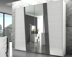 Collezione esclusiva Camera da letto Kloe 04 a prezzo ribassato in laminato- Camere Da Letto