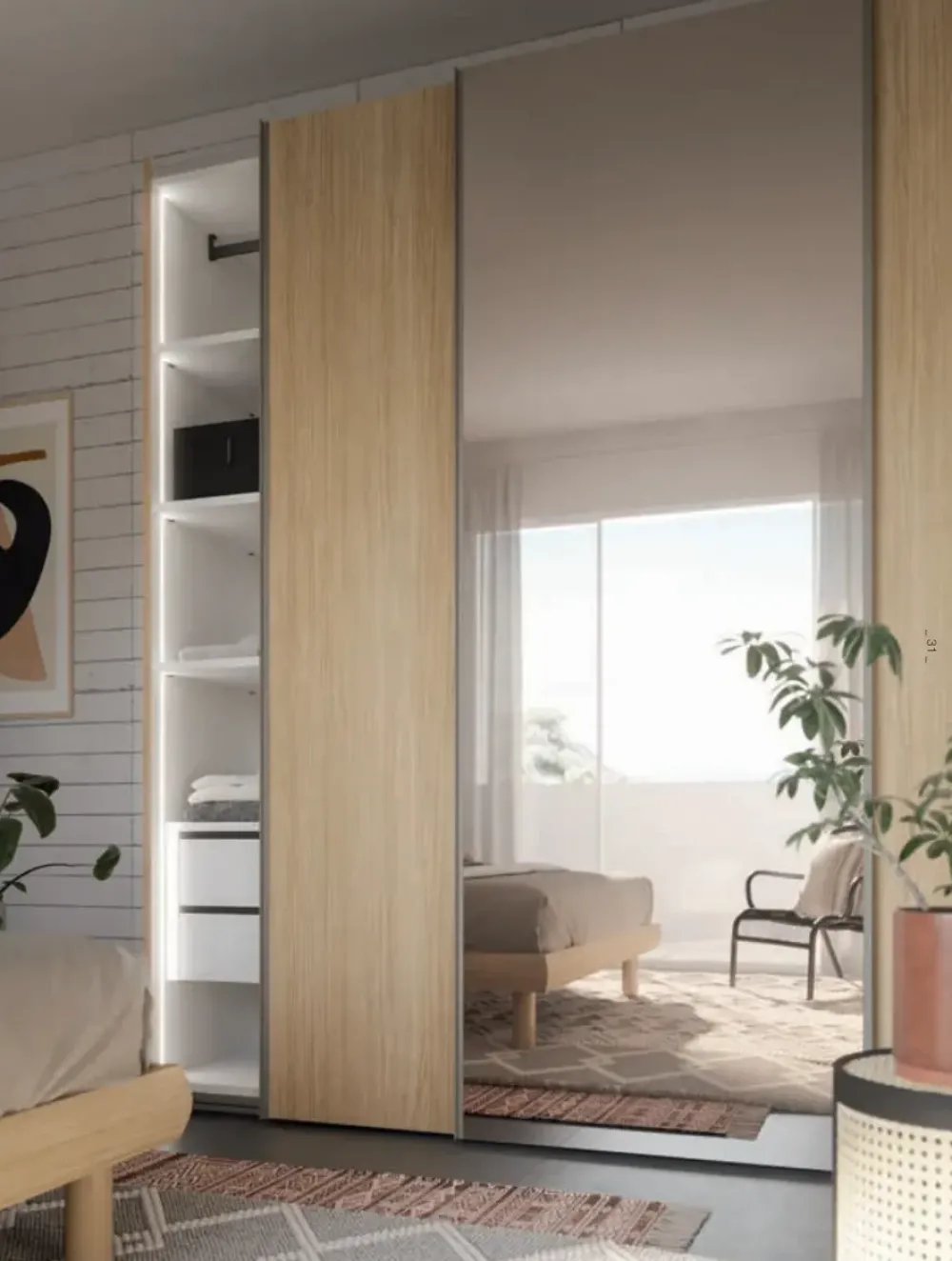 Camera da letto Composizione laura 316 in legno in Offerta Outlet^Santalucia Hot