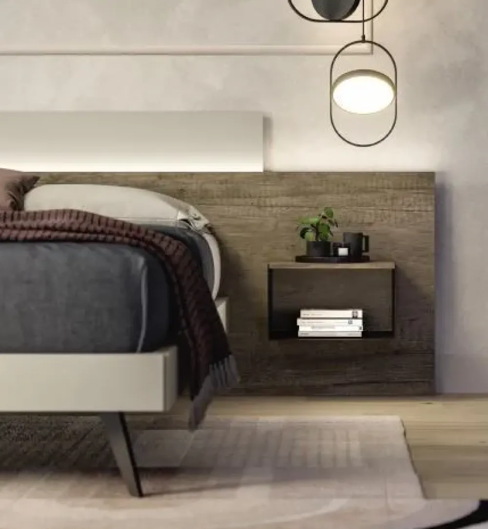 Outlet Camera da letto Composizione b013 in laccato opaco a prezzo scontato Camere Da Letto