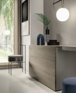 Camera da letto Composizione b017 in laccato opaco in Offerta Outlet Camere Da Letto