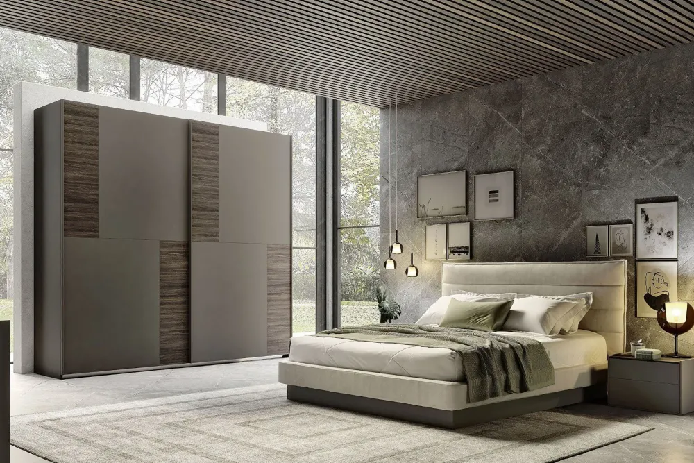 Camera da letto Eleganza in laccato opaco a prezzo ribassato^S75