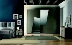 Camera da letto Camera matr.completa mod. abaco in promo-sconto 30% a prezzo ribassato in laccato opaco^Gierre Mobili Sale