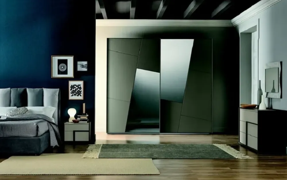 Camera da letto Camera matr.completa mod. abaco in promo-sconto 30% a prezzo ribassato in laccato opaco^Gierre Mobili Sale