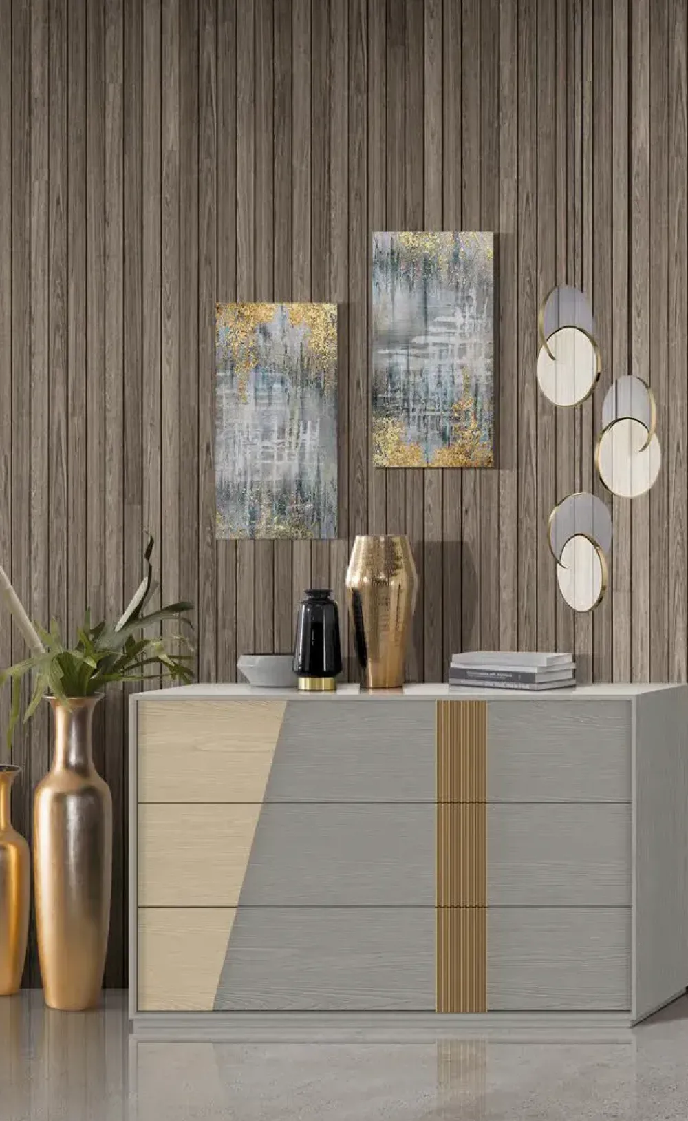 Mobilificio Bellutti Camera da letto Gruppo comò comodini caterina in legno a prezzo scontato- Camere Da Letto