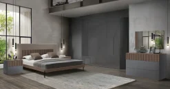 Mobilificio Bellutti Camera da letto Gruppo letto marica in legno a prezzo scontato- Camere Da Letto