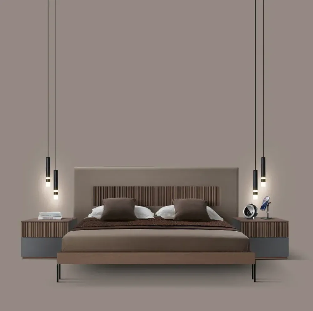 Mobilificio Bellutti Camera da letto Gruppo letto marica in legno a prezzo scontato- Camere Da Letto