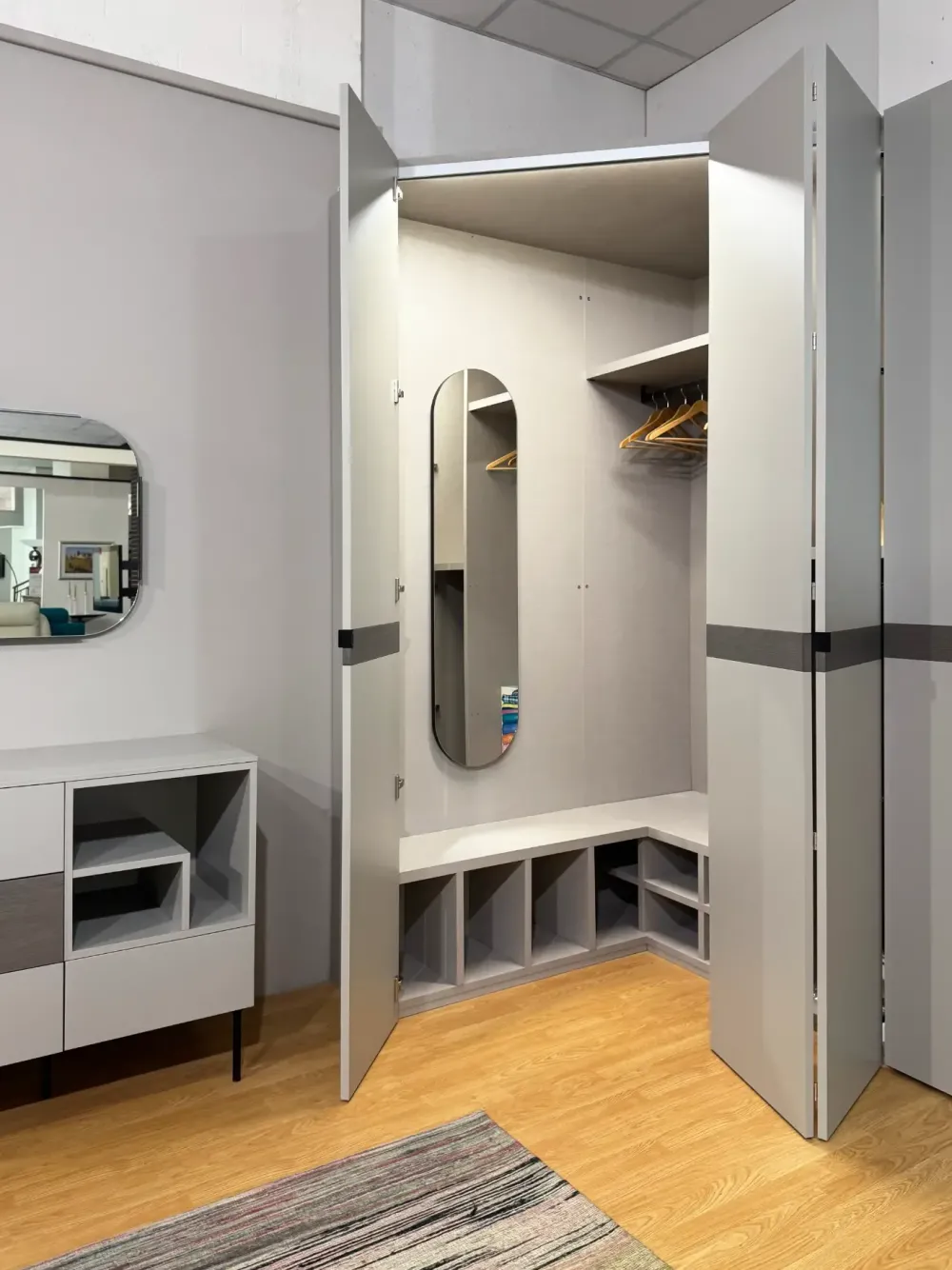 Clearance Camera da letto Homy sis 18 in laminato in Offerta Outlet Camere Da Letto