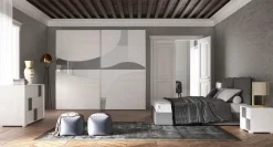 Collezione esclusiva Camera da letto Kloe 23 in laminato a prezzo scontato- Camere Da Letto