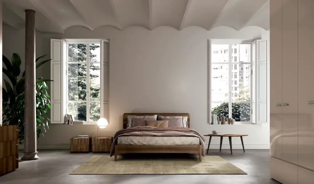 Online Camera da letto M104 in laminato a prezzo ribassato Camere Da Letto