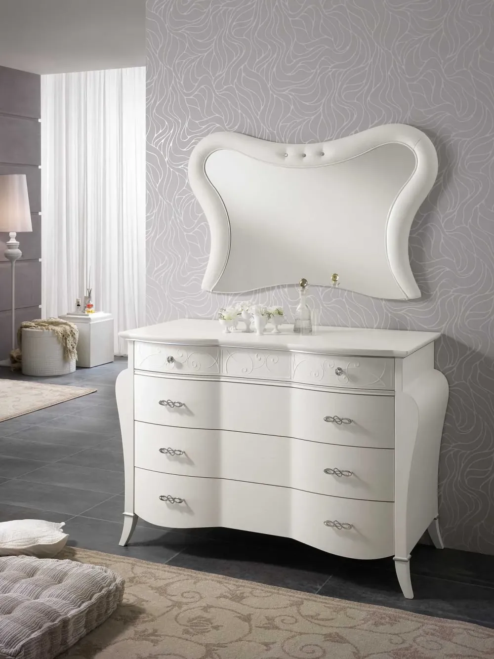 Camera da letto Camera completa luxury frassino bianco a prezzo scontato in legno^Md work Hot