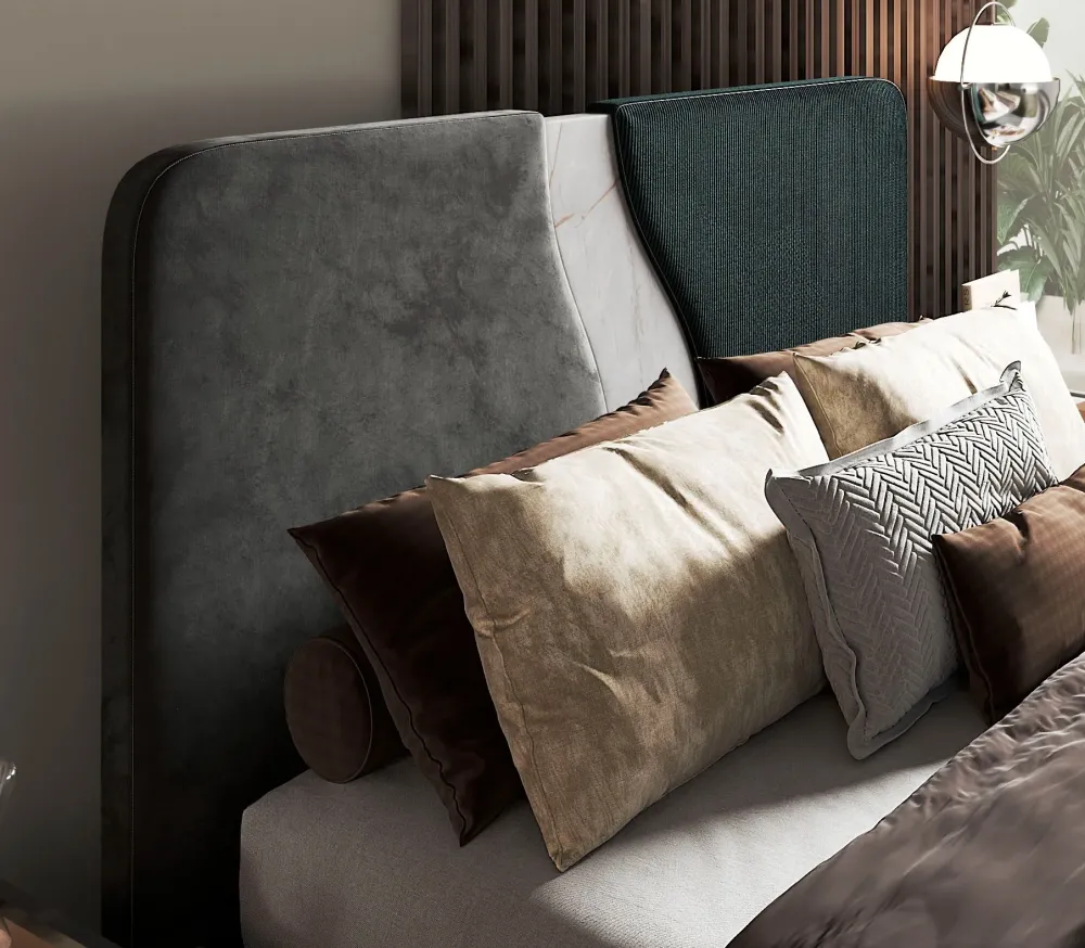 Artigianale Camera da letto Modello titanio in laminato a prezzo scontato- Camere Da Letto