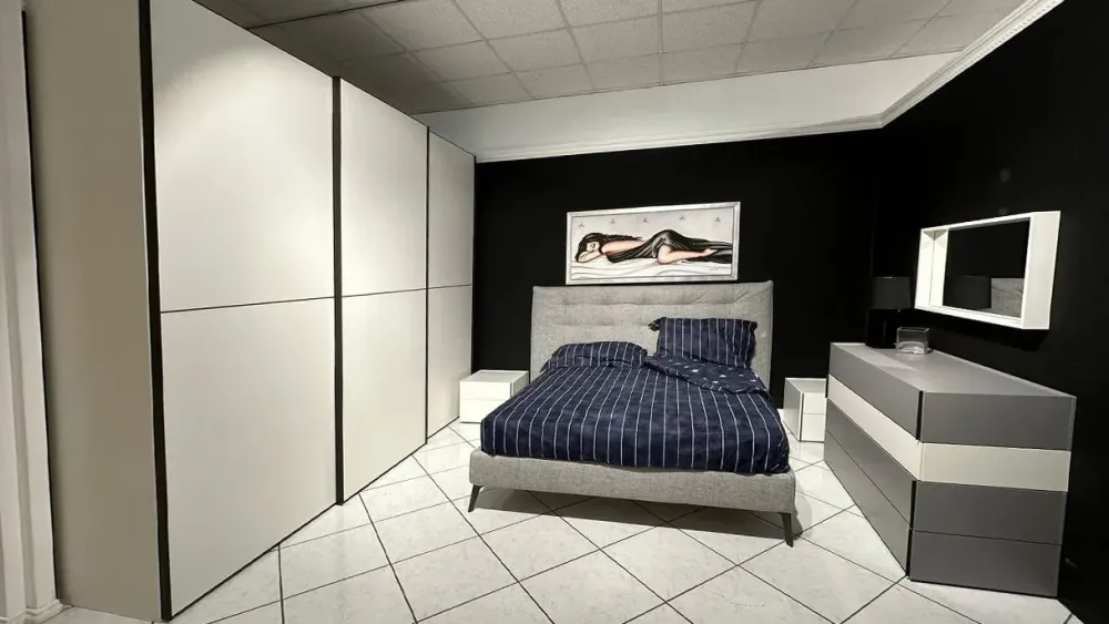 La casa moderna Camera da letto Mood in laccato opaco in Offerta Outlet- Camere Da Letto