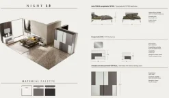 Camera da letto Night 13 power   in laminato a prezzo Outlet^ZG Mobili Sale