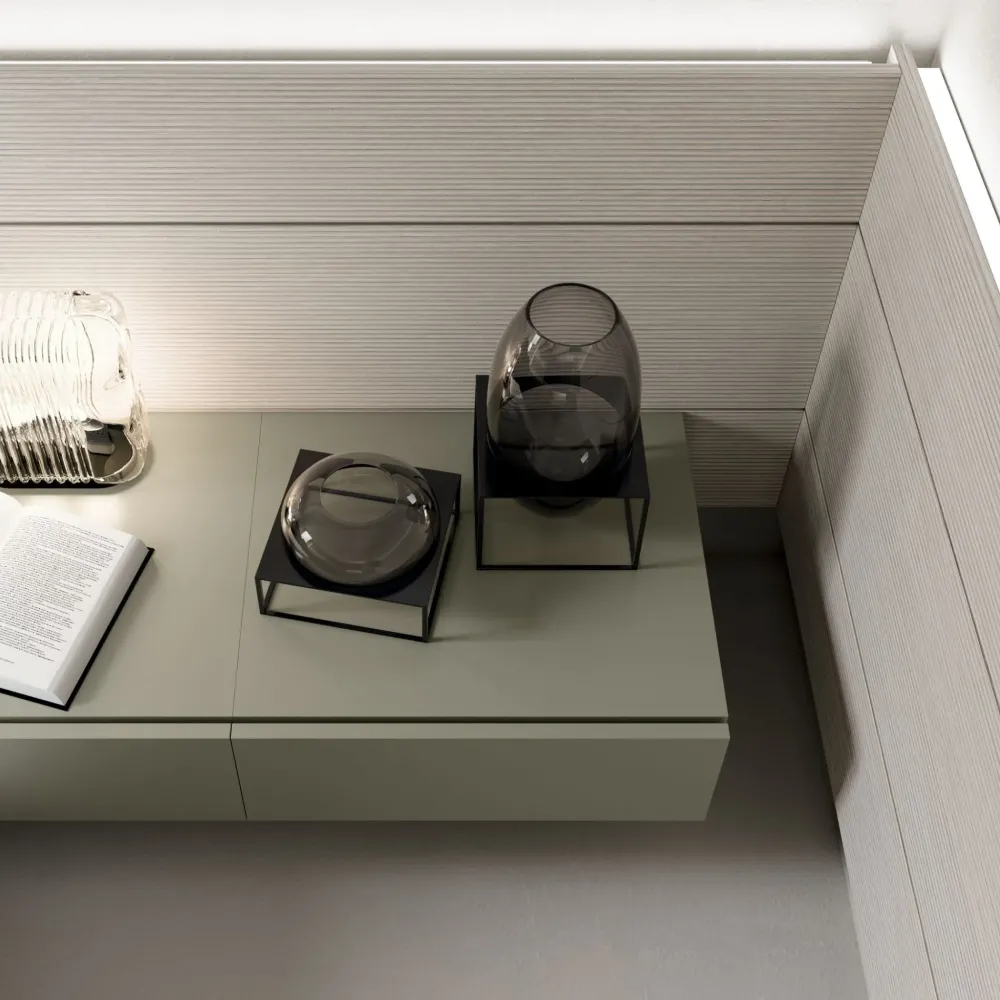 Camera da letto Night 01 power in laminato in Offerta Outlet^ZG Mobili Discount