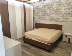 Giessegi Camera da letto Nuvola in laminato a prezzo Outlet- Camere Da Letto