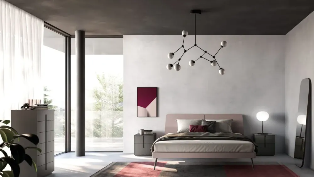 New Camera da letto Ofelia compongo night 17 in laccato opaco a prezzo ribassato Camere Da Letto