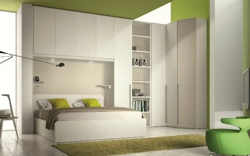 Camera da letto Camera a ponte a prezzo ribassato in laminato^San Martino Mobili Outlet