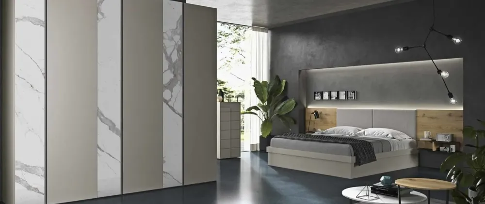 Camera da letto Air a prezzo ribassato in laminato^Siloma Outlet