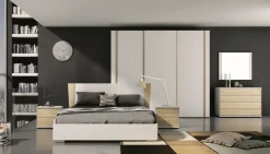 Collezione esclusiva Camera da letto Silver 11 in laccato opaco scontata- Camere Da Letto