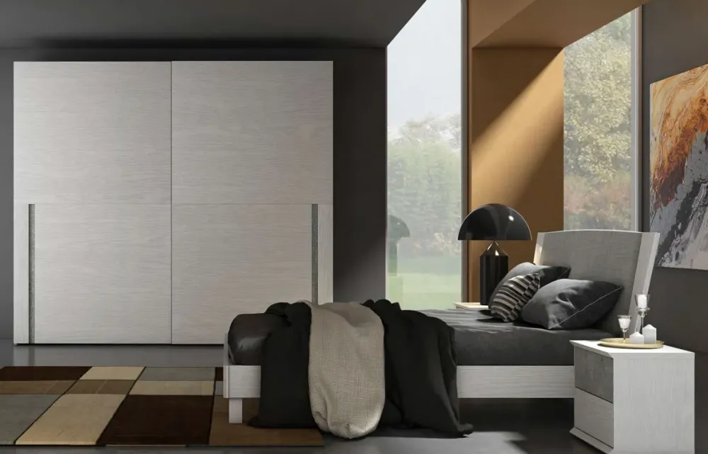 Outlet Camera da letto Silver 12 in laminato a prezzo Outlet Camere Da Letto