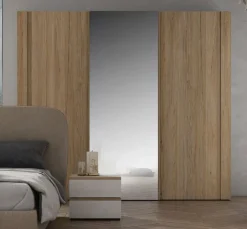 Collezione esclusiva Camera da letto Silver 6 in laminato a prezzo ribassato- Camere Da Letto