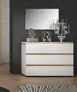 Collezione esclusiva Camera da letto Silver 6 in laminato a prezzo ribassato- Camere Da Letto