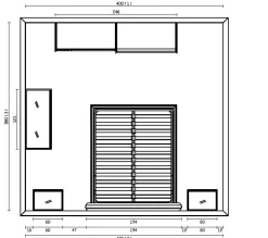 Imab Camera da letto Vq307 in laminato a prezzo ribassato- Camere Da Letto