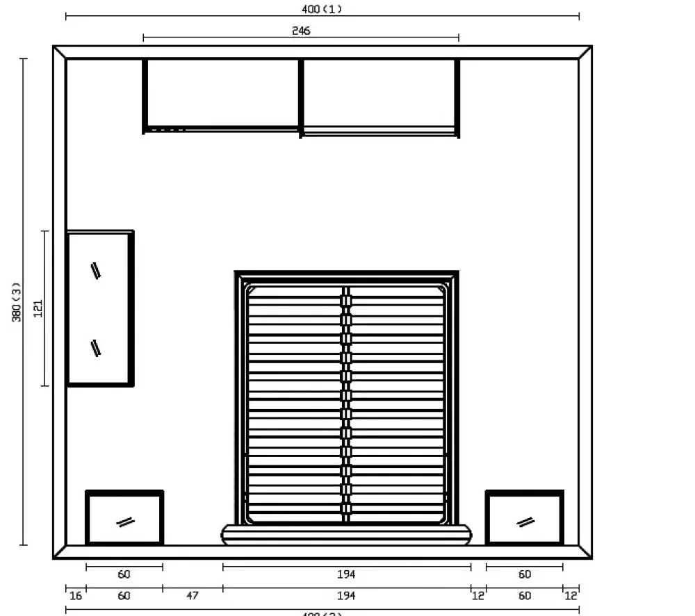 Imab Camera da letto Vq307 in laminato a prezzo ribassato- Camere Da Letto