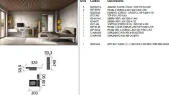 New Camera da letto 105 a prezzo scontato in legno Camere Da Letto